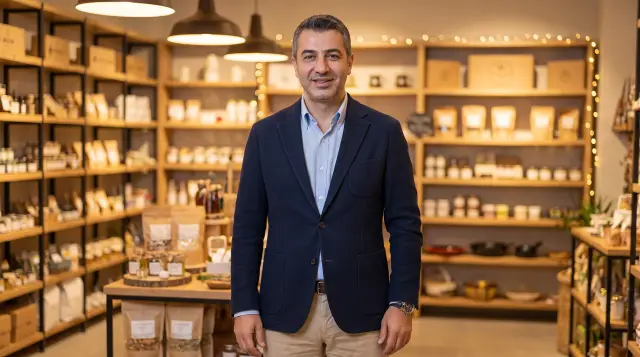 Aynı kişi kendi mağazasında