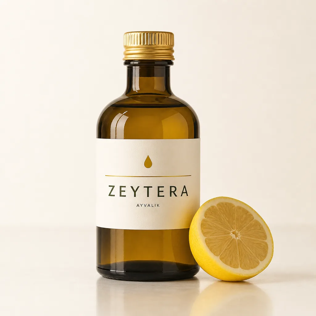 Zeytera limon sıkımı zeytinyağı şişesi